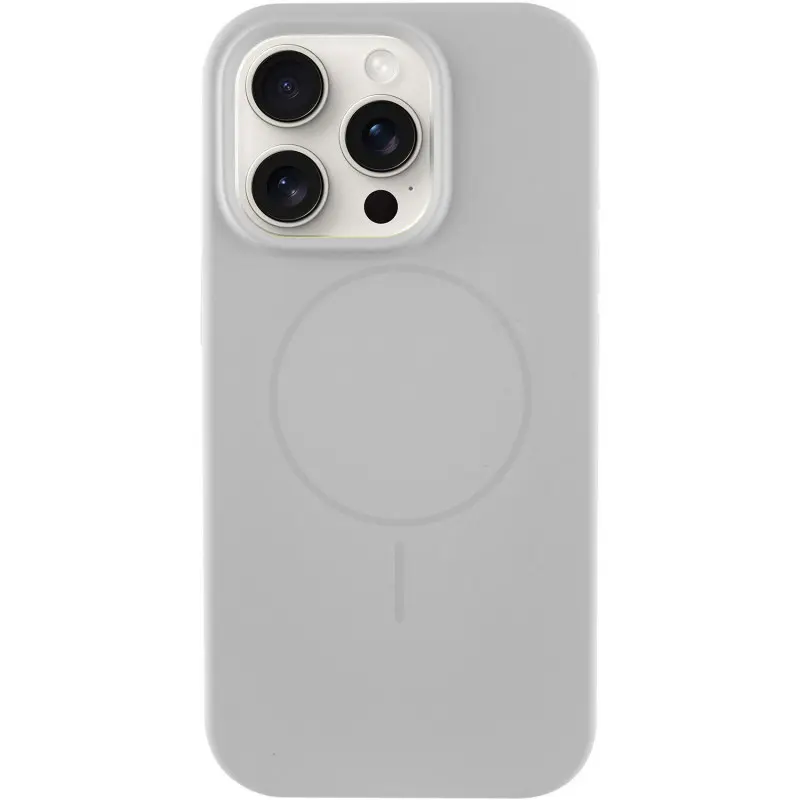Чохол Silk Full Protective (AA) NO LOGO with Magnetic Fit для Apple iPhone 13 Pro Max (6.7"), Сірий / Light Grey, Силікон