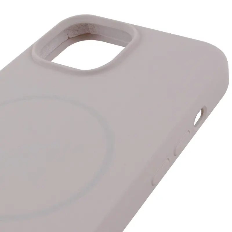 Silk Case Full Protective with Magnetic Fit for Apple iPhone 13 (6.1"), Gray / Light Grey 3, Silicone
