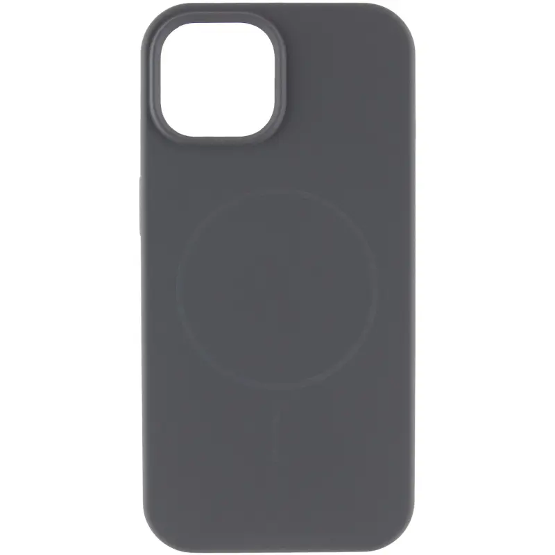 Silk Case Full Protective with Magnetic Fit for Apple iPhone 13 (6.1"), Gray / Dark Gray 1, Silicone
