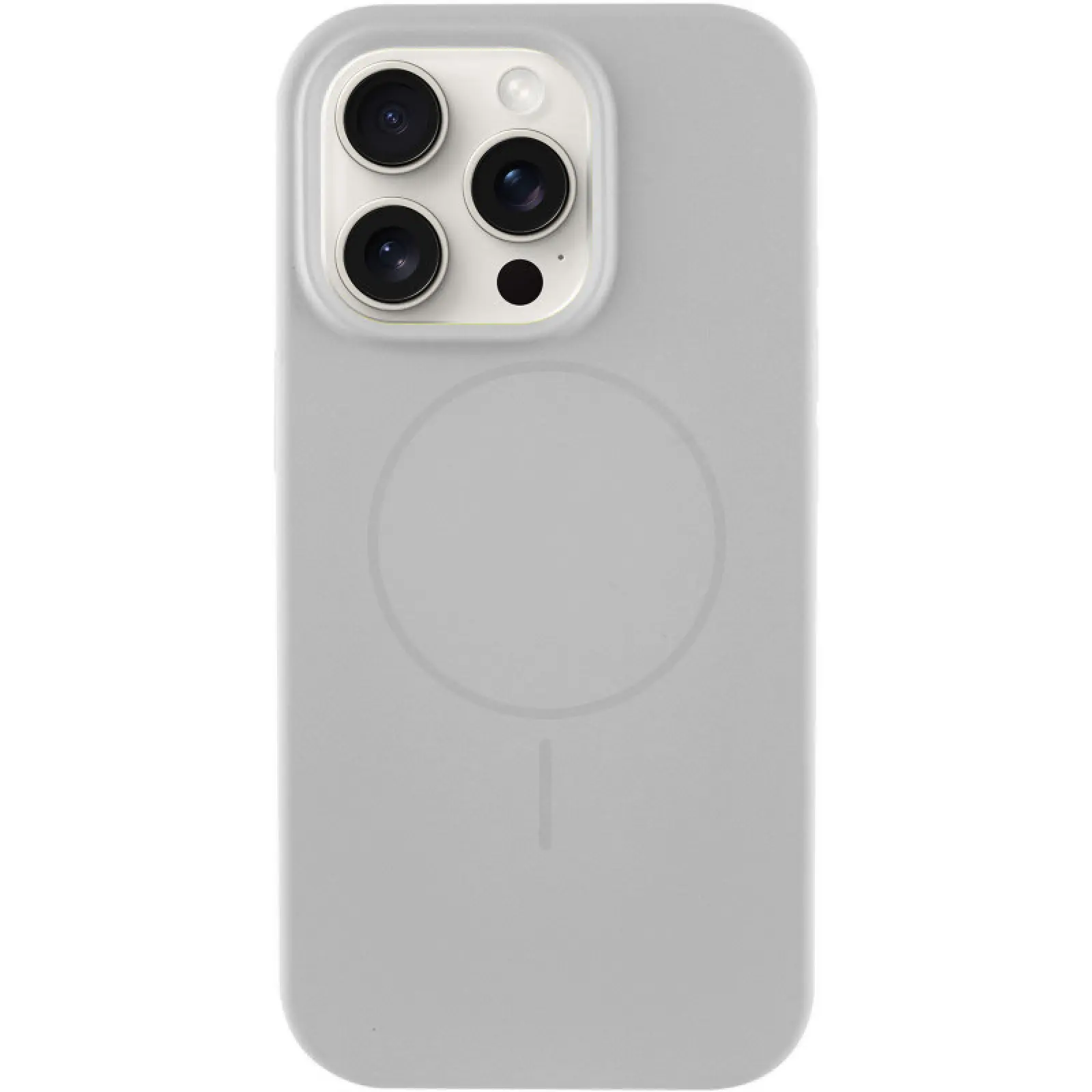 Silk Case Full Protective with Magnetic Fit for Apple iPhone 14 Pro (6.1"), Gray / Light Grey, Silicone