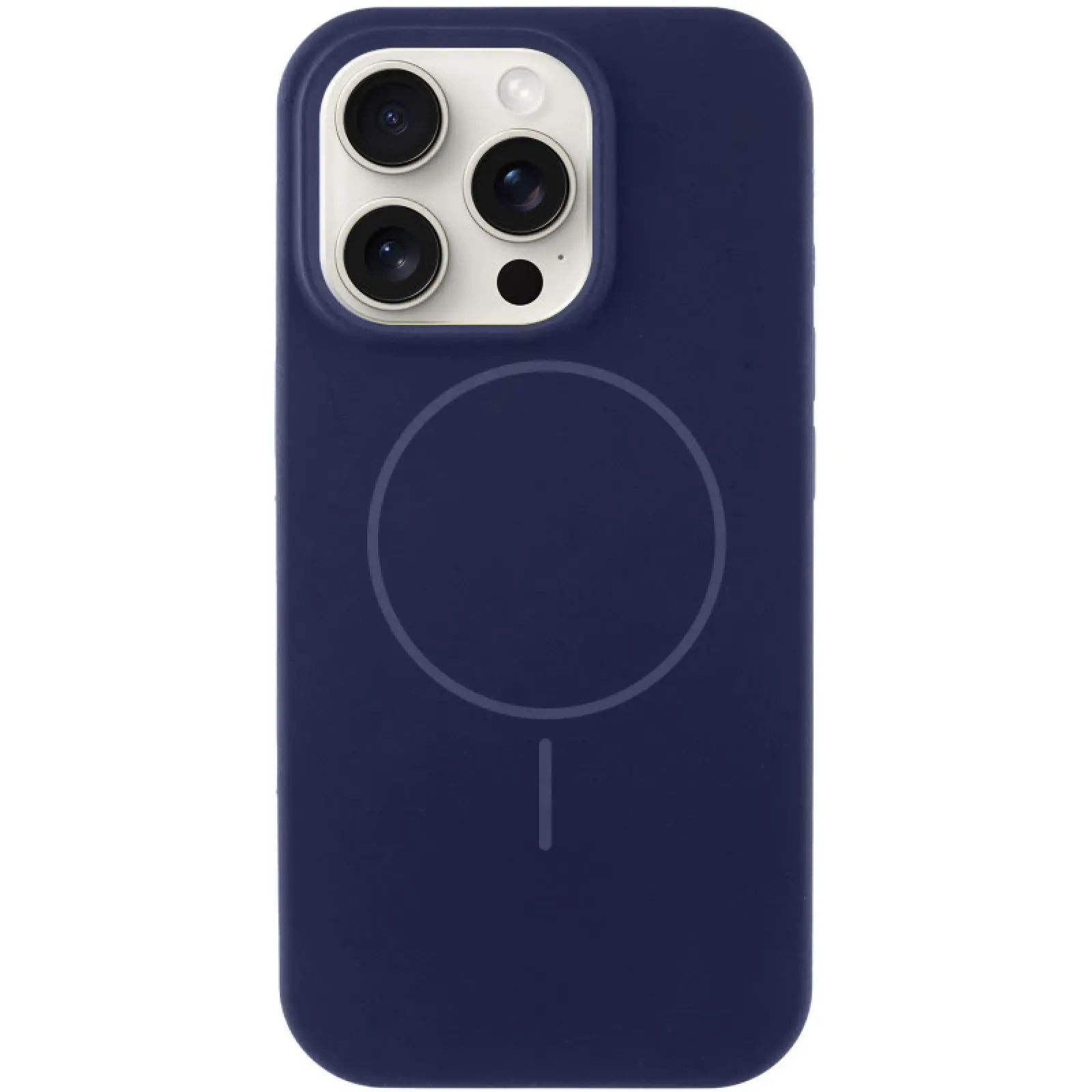 Etui Silk Full Protective with Magnetic Fit do Apple iPhone 14 Pro Max (6.7"), Ciemno-niebieski / Midnight blue, Silikon