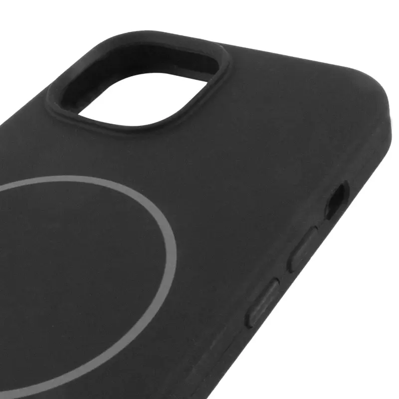 Etui Silk Full Protective with Magnetic Fit do Apple iPhone 14 (6.1"), Czarny / Black 3, Silikon