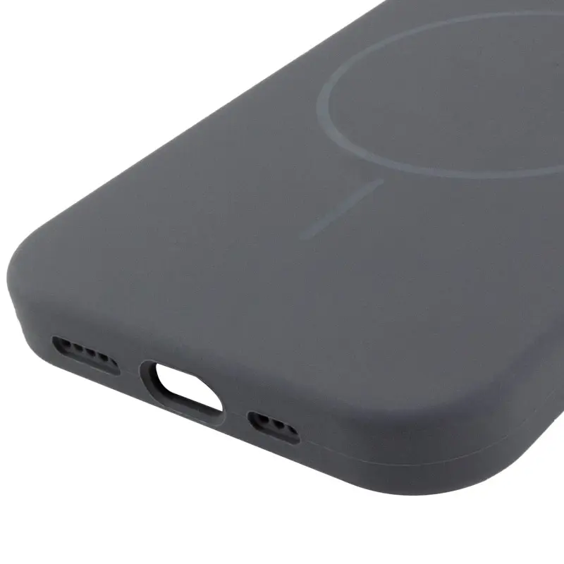 Etui Silk Full Protective with Magnetic Fit do Apple iPhone 15 (6.1"), Szary / Dark Gray 4, Silikon