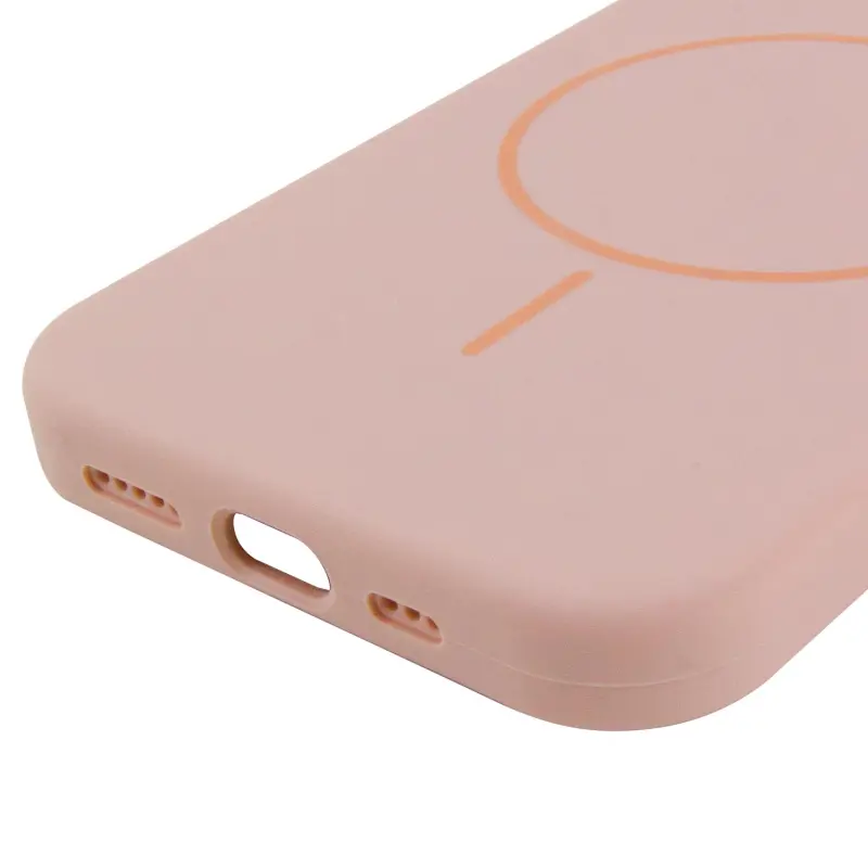 Etui Silk Full Protective with Magnetic Fit do Apple iPhone 15 (6.1"), Różowy / Pink Sand 4, Silikon