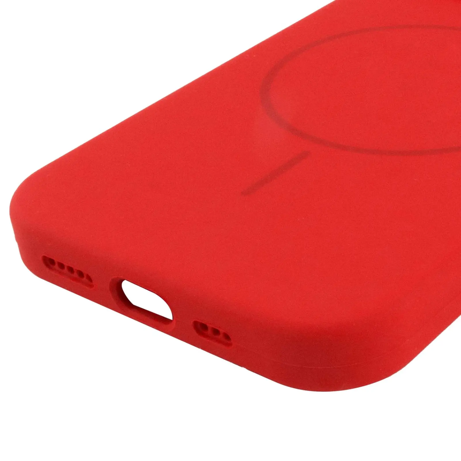 Etui Silk Full Protective with Magnetic Fit do Apple iPhone 15 (6.1"), Czerwony / Red 4, Silikon