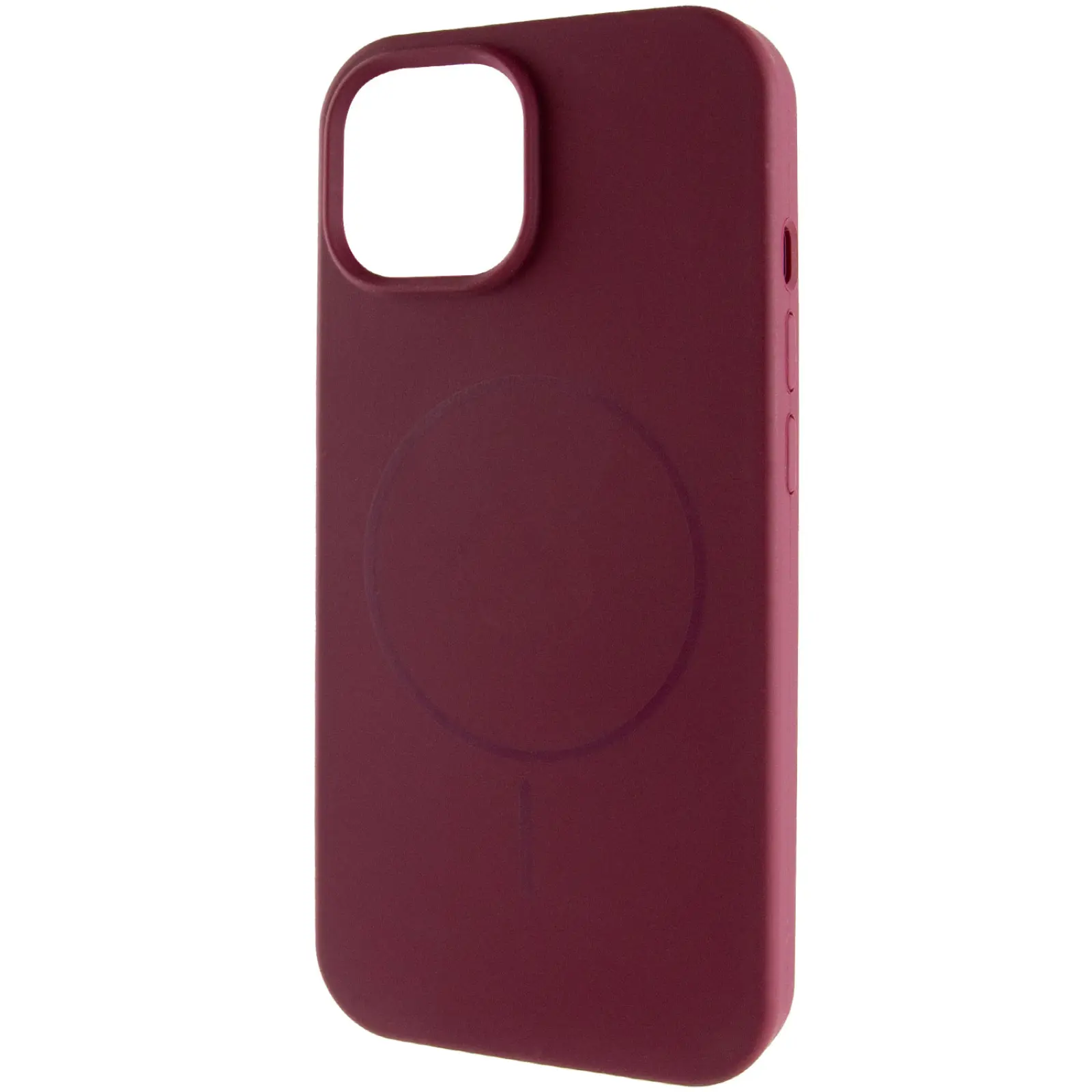 Etui Silk Full Protective with Magnetic Fit do Apple iPhone 15 (6.1"), Bordeaux / Plum, Silikon