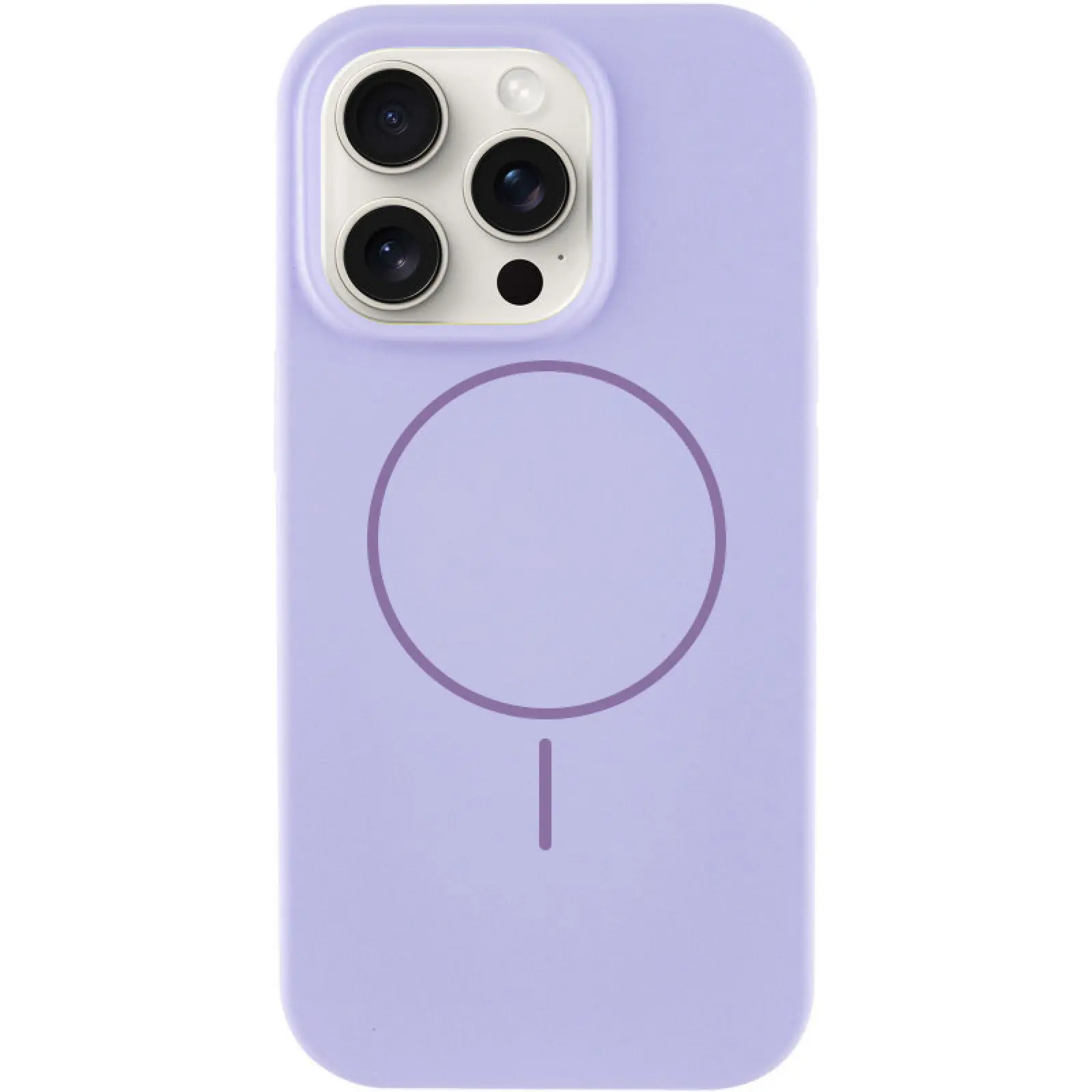 Silk Case Full Protective with Magnetic Fit for Apple iPhone 16 Pro (6.3"), Сиреневый / Dasheen, Silicone