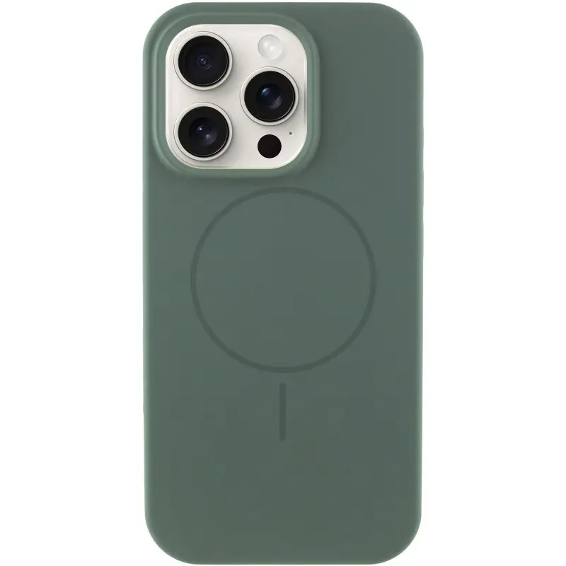 Чохол Silk Full Protective (AA) NO LOGO with Magnetic Fit для Apple iPhone 16 Pro Max (6.9"), Зелений / Pine green, Силікон