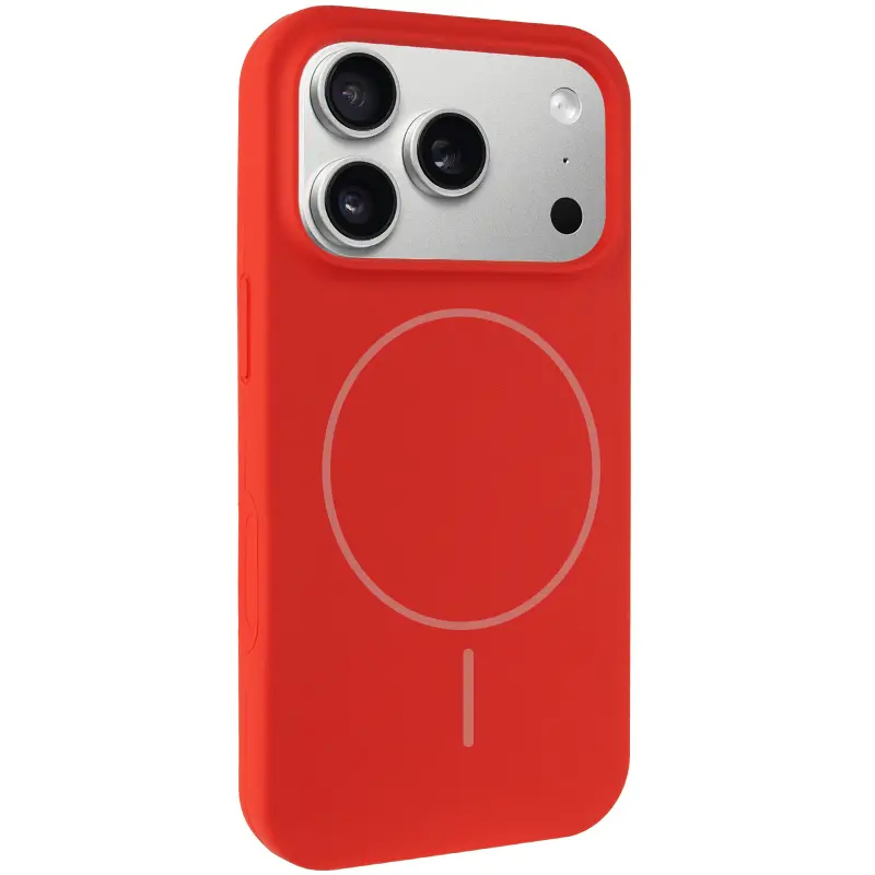 Etui Silk Full Protective with Magnetic Fit do Apple iPhone 17 Pro / 18 Pro (6.3"), Czerwony / Red, Silikon