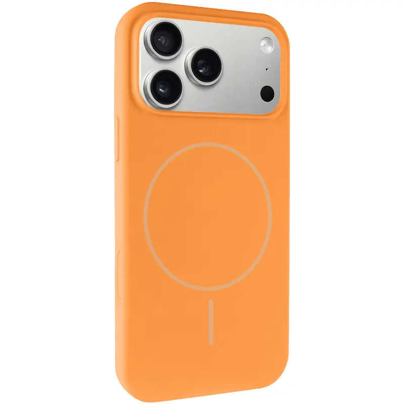 Etui Silk Full Protective with Magnetic Fit do Apple iPhone 17 Pro / 18 Pro (6.3"), Pomarańczowy / Orange, Silikon