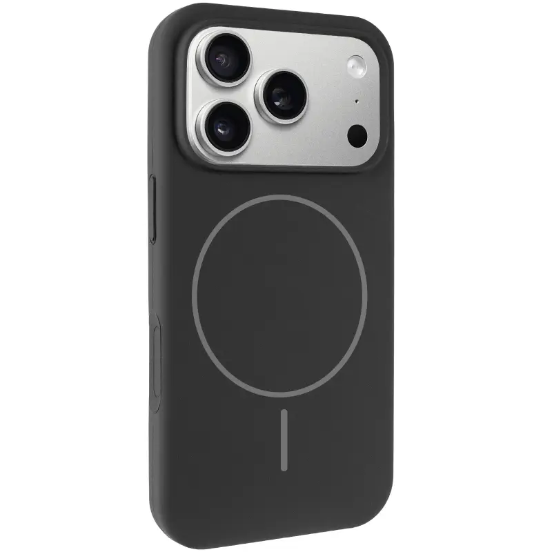 Etui Silk Full Protective with Magnetic Fit do Apple iPhone 17 Pro / 18 Pro (6.3"), Czarny / Black, Silikon