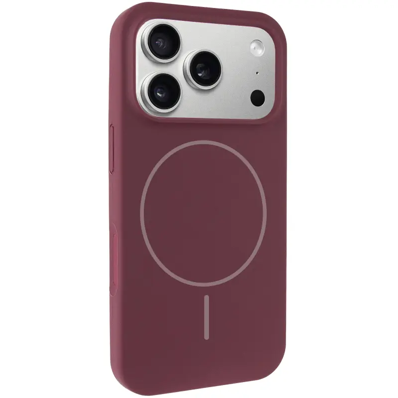 Etui Silk Full Protective with Magnetic Fit do Apple iPhone 17 Pro Max / 18 Pro Max, Bordeaux / Plum, Silikon