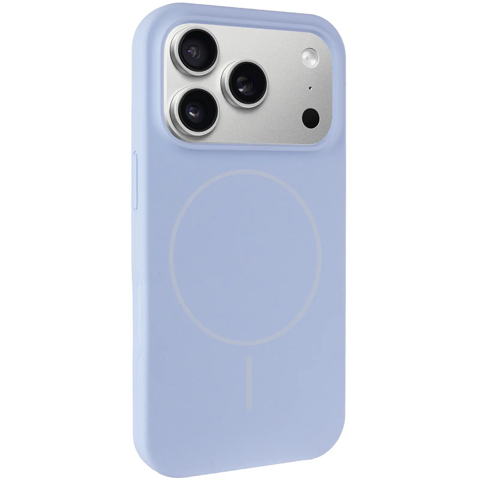 Etui Silk Full Protective with Magnetic Fit do Apple iPhone 17 Pro Max / 18 Pro Max, Niebieski / Lilac Blue, Silikon