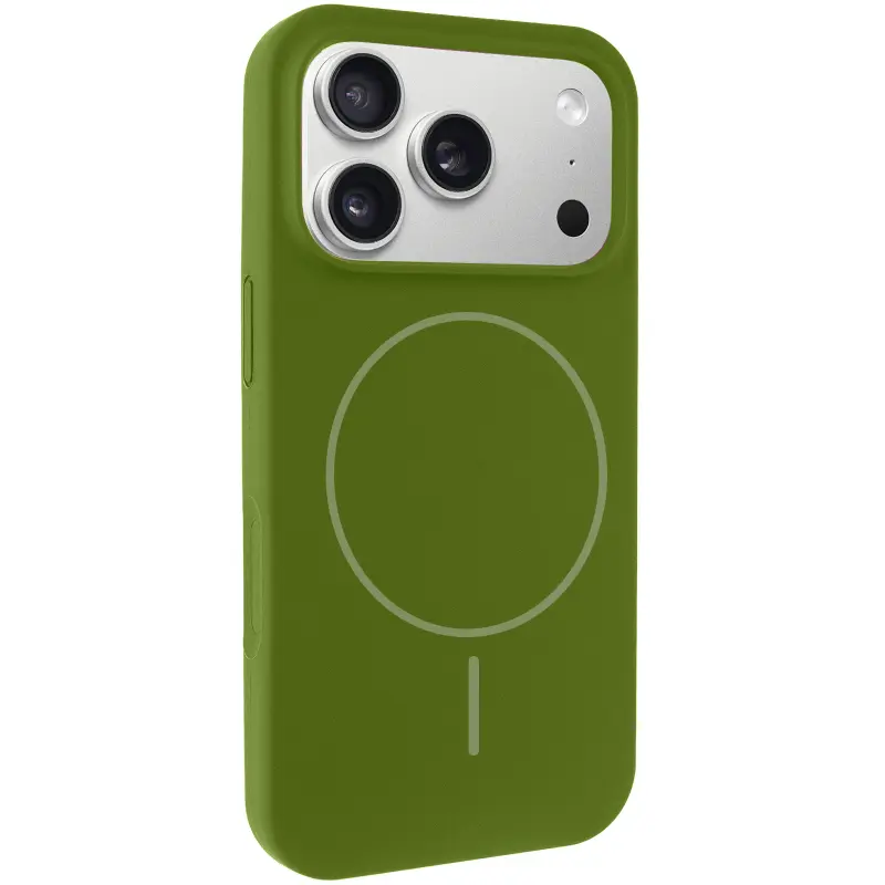 Etui Silk Full Protective with Magnetic Fit do Apple iPhone 17 Pro Max / 18 Pro Max, Zielony / Dark Olive, Silikon