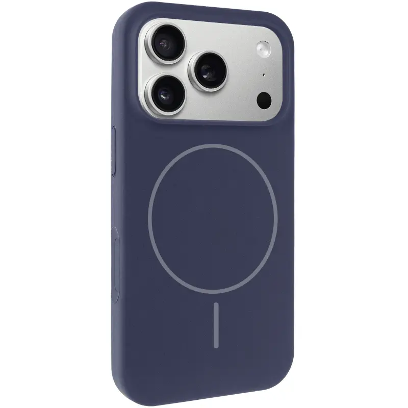 Etui Silk Full Protective with Magnetic Fit do Apple iPhone 17 Pro Max / 18 Pro Max, Ciemno-niebieski / Midnight blue, Silikon