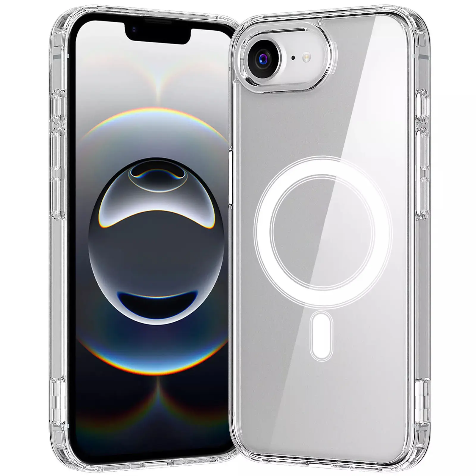 TPU Crystal Case with Magnetic Fit do Apple iPhone 16e / 17e (6.1"), Clear 5, TPU