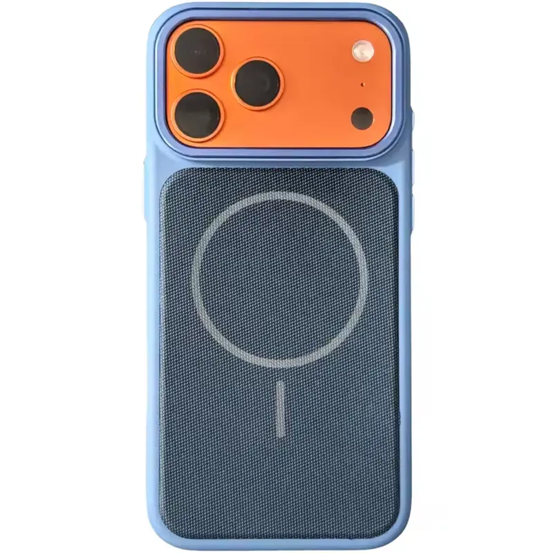 Чехол PC Textile Hybrid with Magnetic Fit для Apple iPhone 17 Pro Max / 18 Pro Max (6.9"), Blue, Ткань