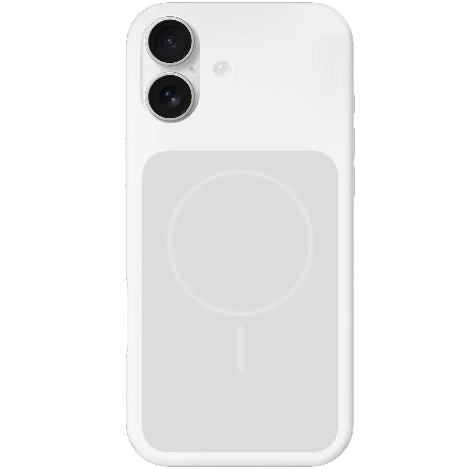 Etui Silk Duo Color (AA) NO LOGO with Magnetic Fit do Apple iPhone 17 (6.3"), White, Silikon
