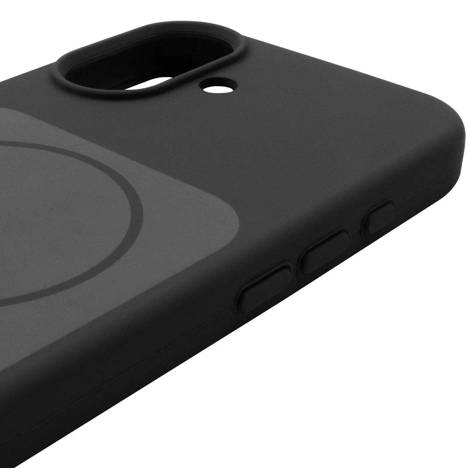 Etui Silk Duo Color (AA) NO LOGO with Magnetic Fit do Apple iPhone 17 (6.3"), Black 4, Silikon