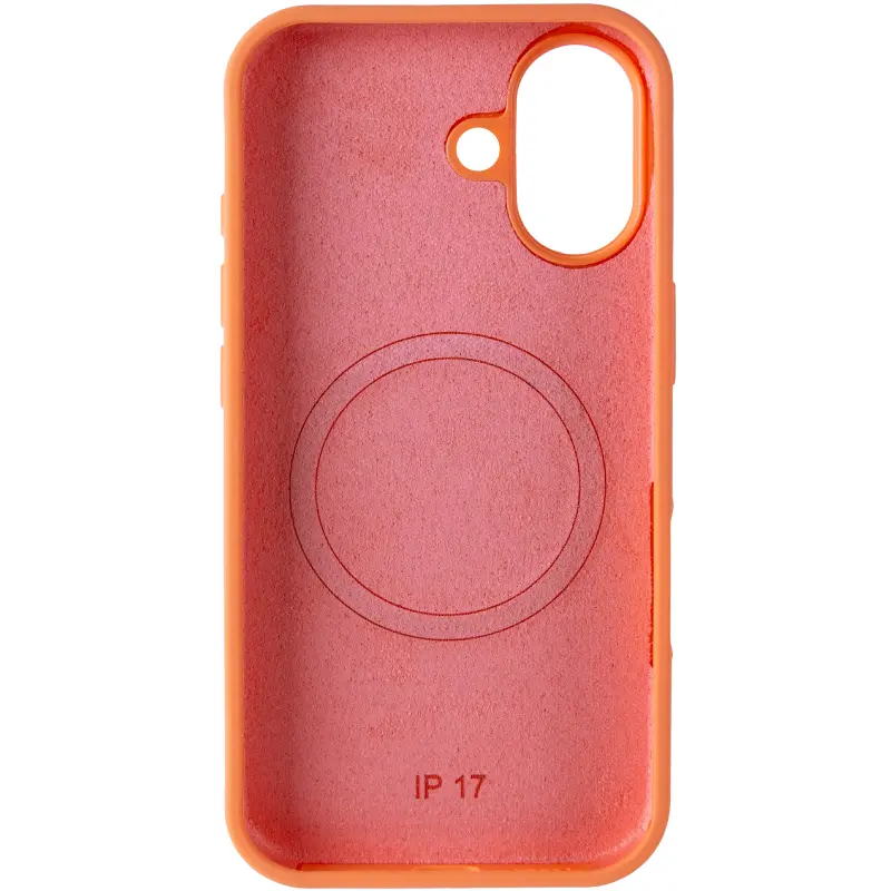 Etui Silk Duo Color (AA) NO LOGO with Magnetic Fit do Apple iPhone 17 (6.3"), Orange 2, Silikon
