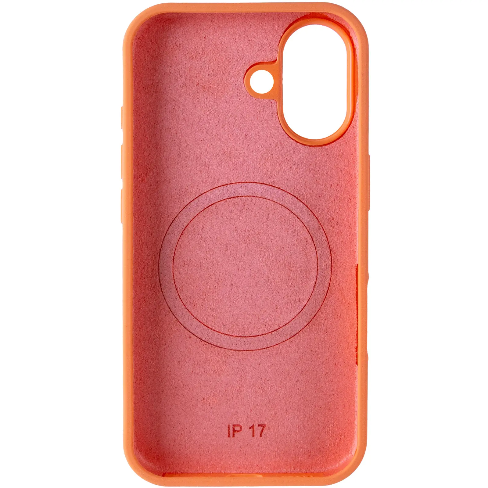 Etui Silk Duo Color (AA) NO LOGO with Magnetic Fit do Apple iPhone 17 (6.3"), Orange 2, Silikon