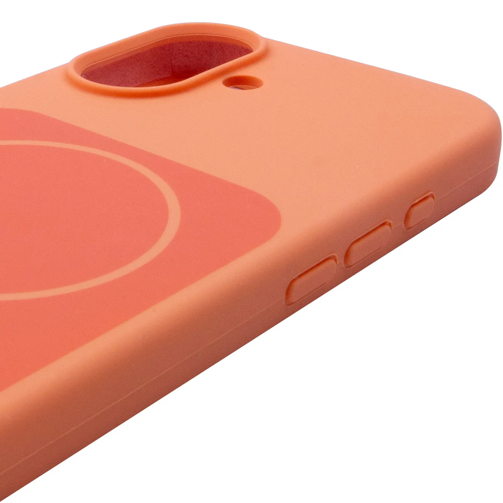 Etui Silk Duo Color (AA) NO LOGO with Magnetic Fit do Apple iPhone 17 (6.3"), Orange 3, Silikon