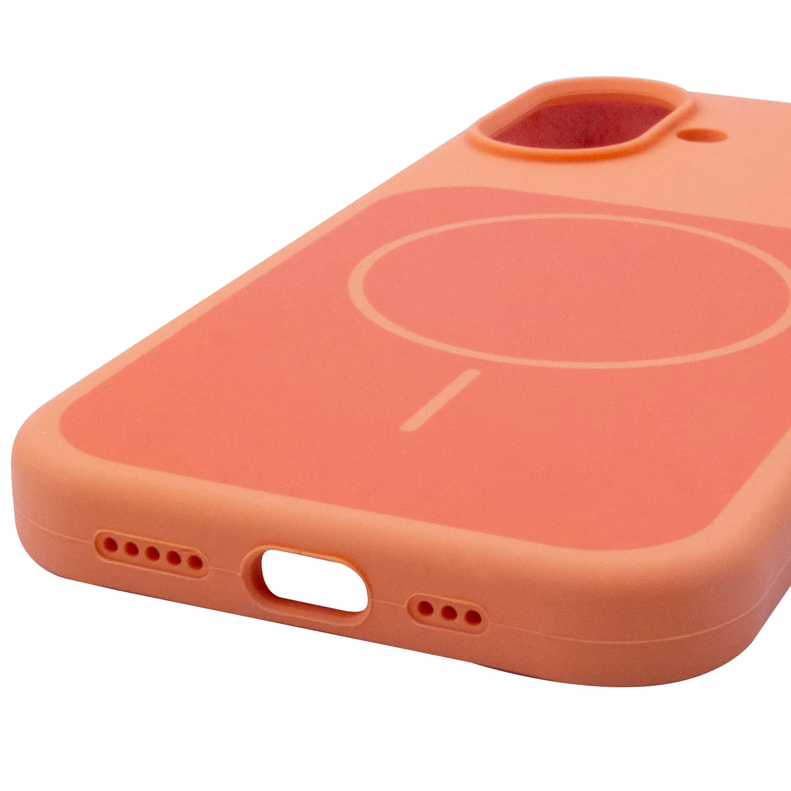Etui Silk Duo Color (AA) NO LOGO with Magnetic Fit do Apple iPhone 17 (6.3"), Orange 4, Silikon