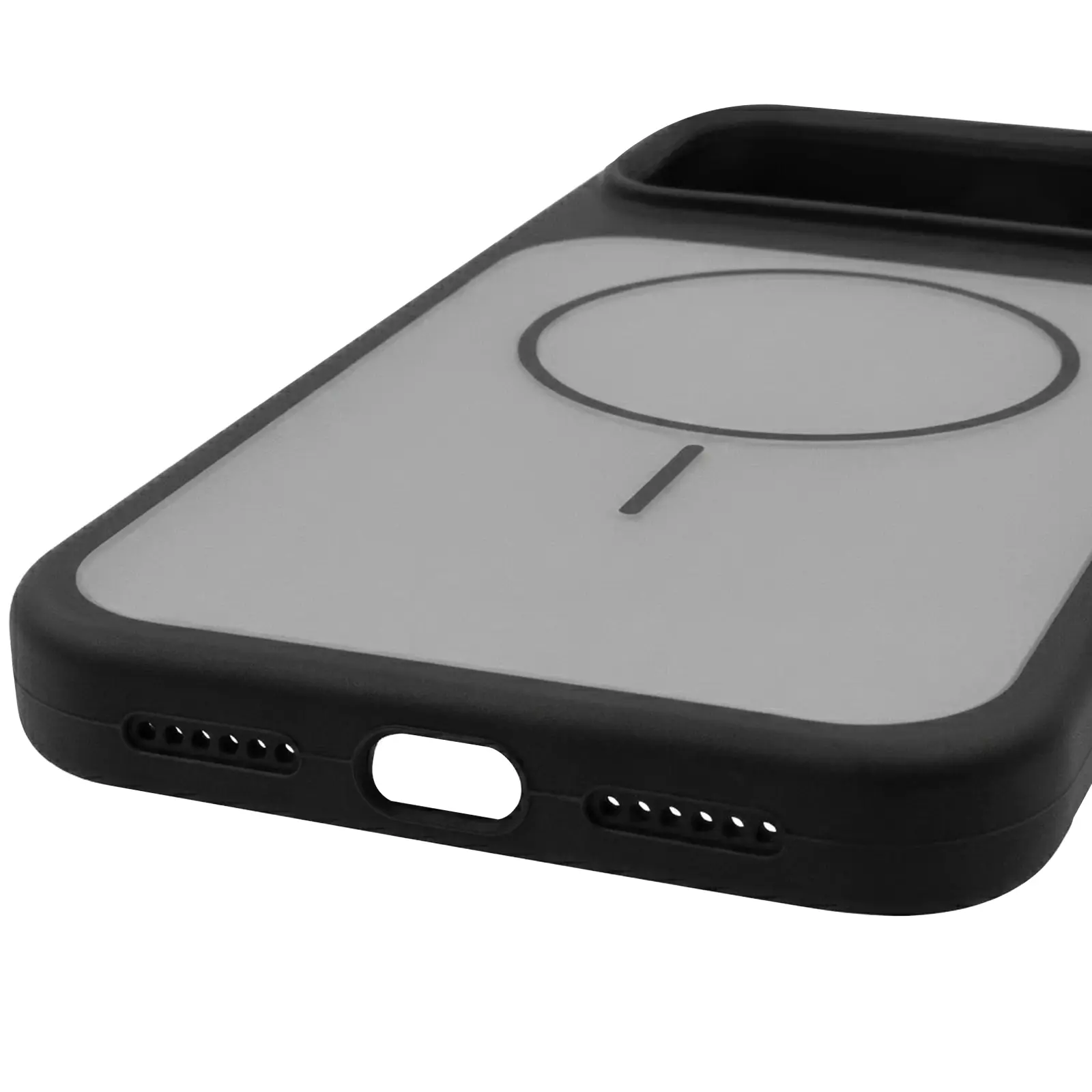 Etui Silk Duo Color (AA) NO LOGO with Magnetic Fit do Apple iPhone 17 Pro / 18 Pro (6.3"), Black 5, Silikon