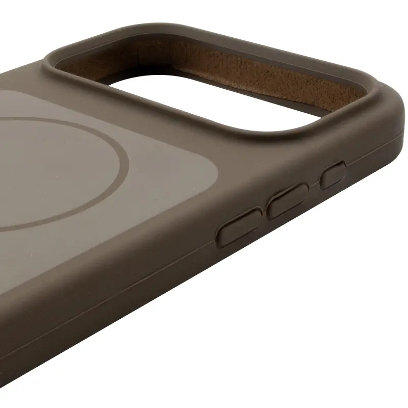 Etui Silk Duo Color (AA) NO LOGO with Magnetic Fit do Apple iPhone 17 Pro / 18 Pro (6.3"), Brown 3, Silikon