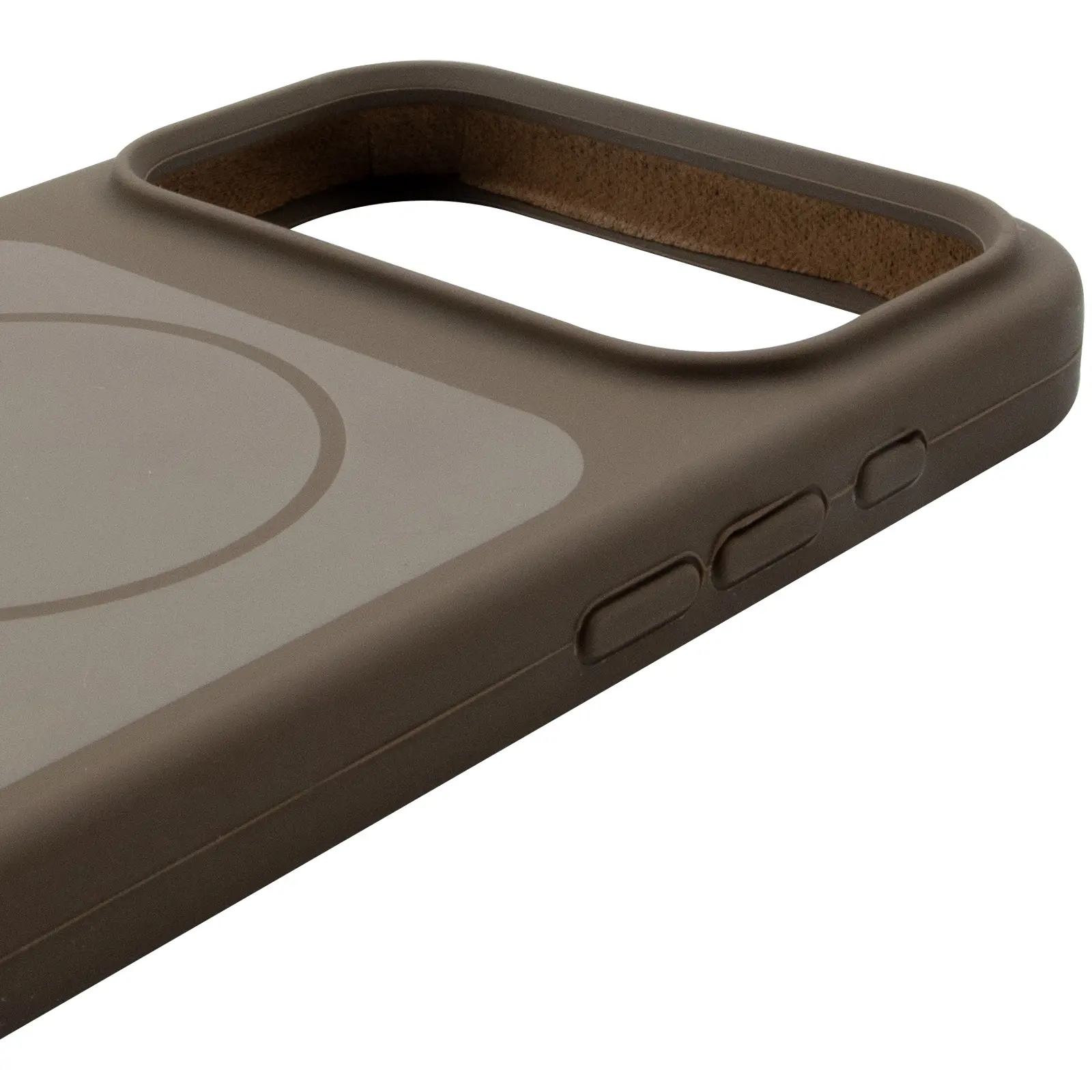Etui Silk Duo Color (AA) NO LOGO with Magnetic Fit do Apple iPhone 17 Pro / 18 Pro (6.3"), Brown 3, Silikon