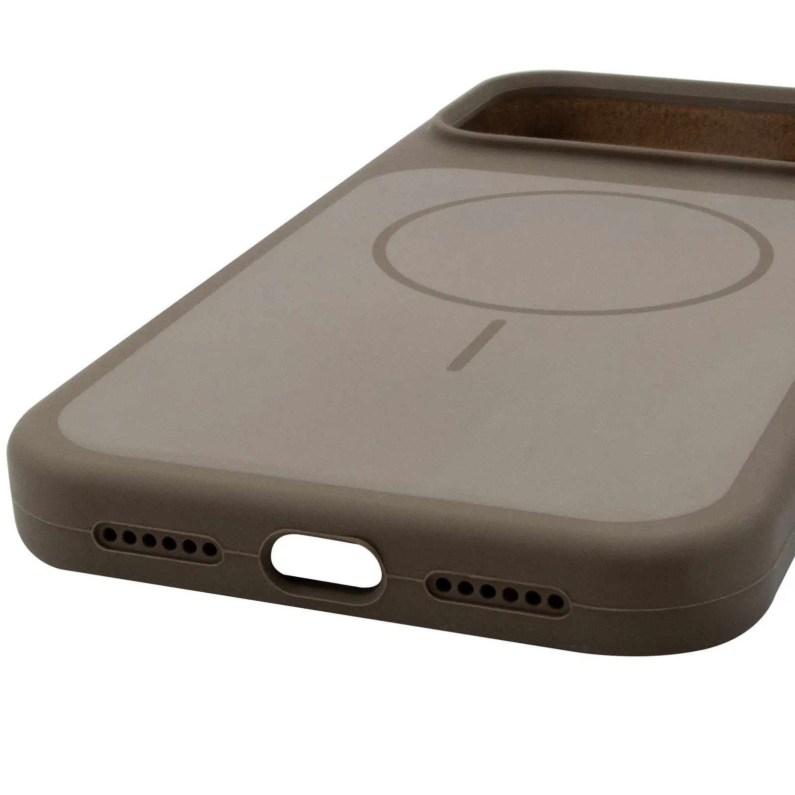 Etui Silk Duo Color (AA) NO LOGO with Magnetic Fit do Apple iPhone 17 Pro / 18 Pro (6.3"), Brown 4, Silikon
