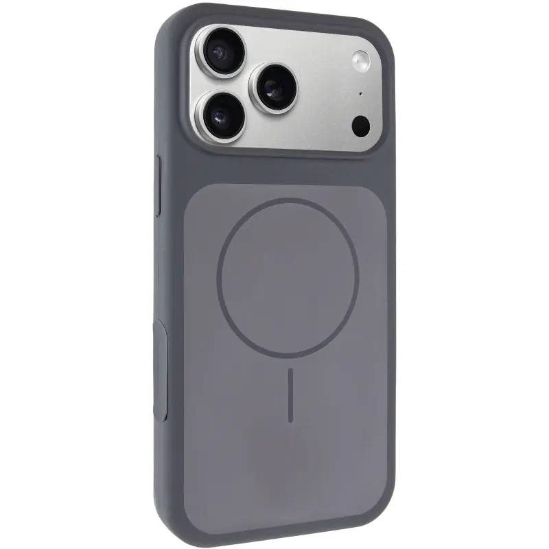 Etui Silk Duo Color (AA) NO LOGO with Magnetic Fit do Apple iPhone 17 Pro / 18 Pro (6.3"), Gray, Silikon