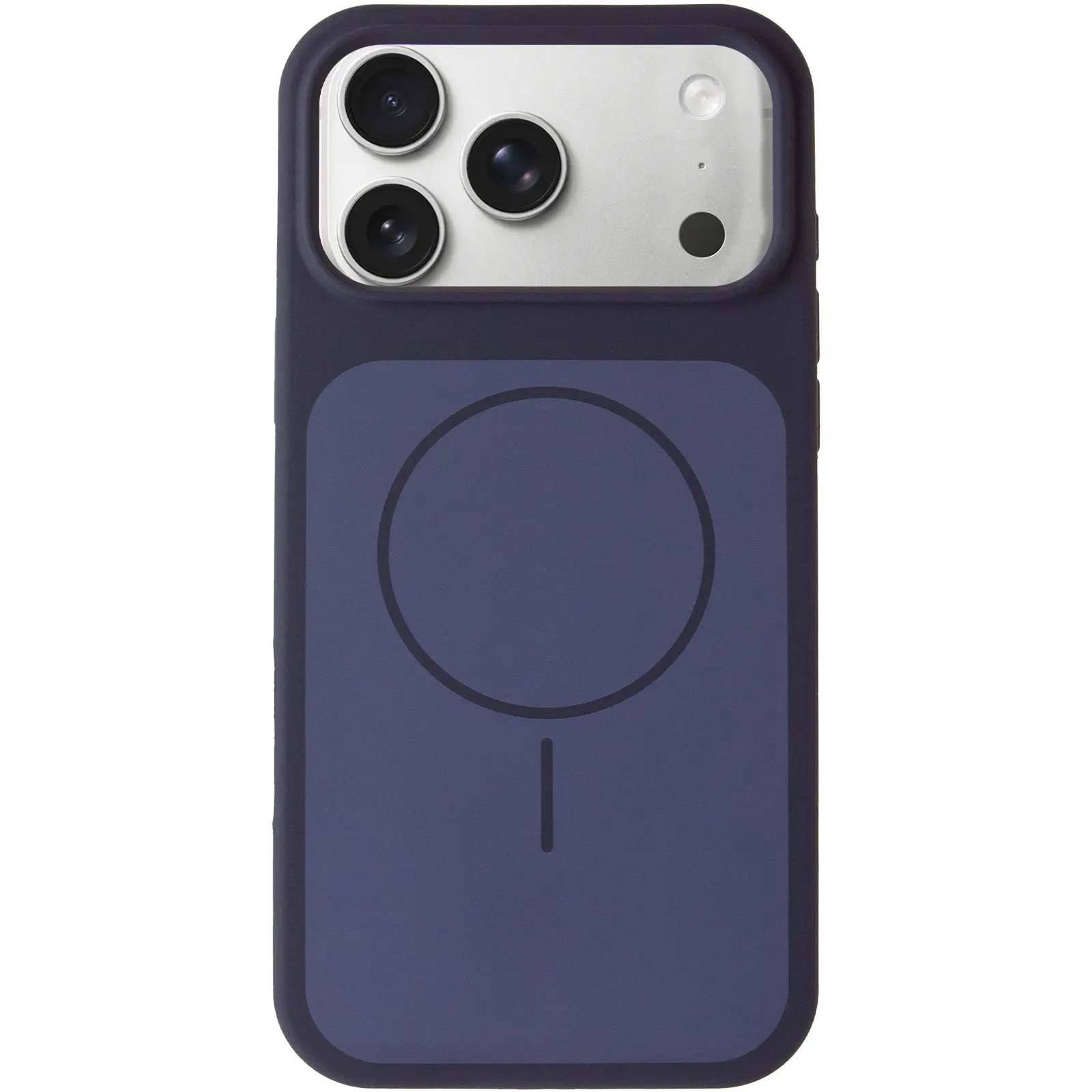 Etui Silk Duo Color (AA) NO LOGO with Magnetic Fit do Apple iPhone 17 Pro / 18 Pro (6.3"), Midnight Blue 1, Silikon