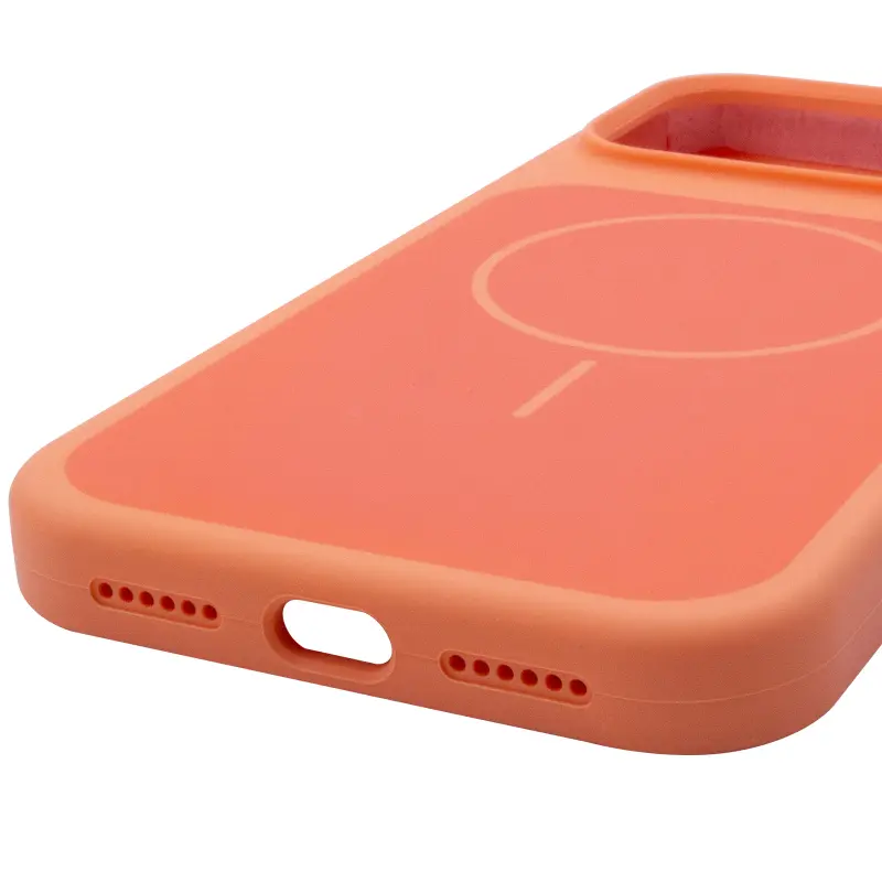 Etui Silk Duo Color (AA) NO LOGO with Magnetic Fit do Apple iPhone 17 Pro / 18 Pro (6.3"), Orange 4, Silikon
