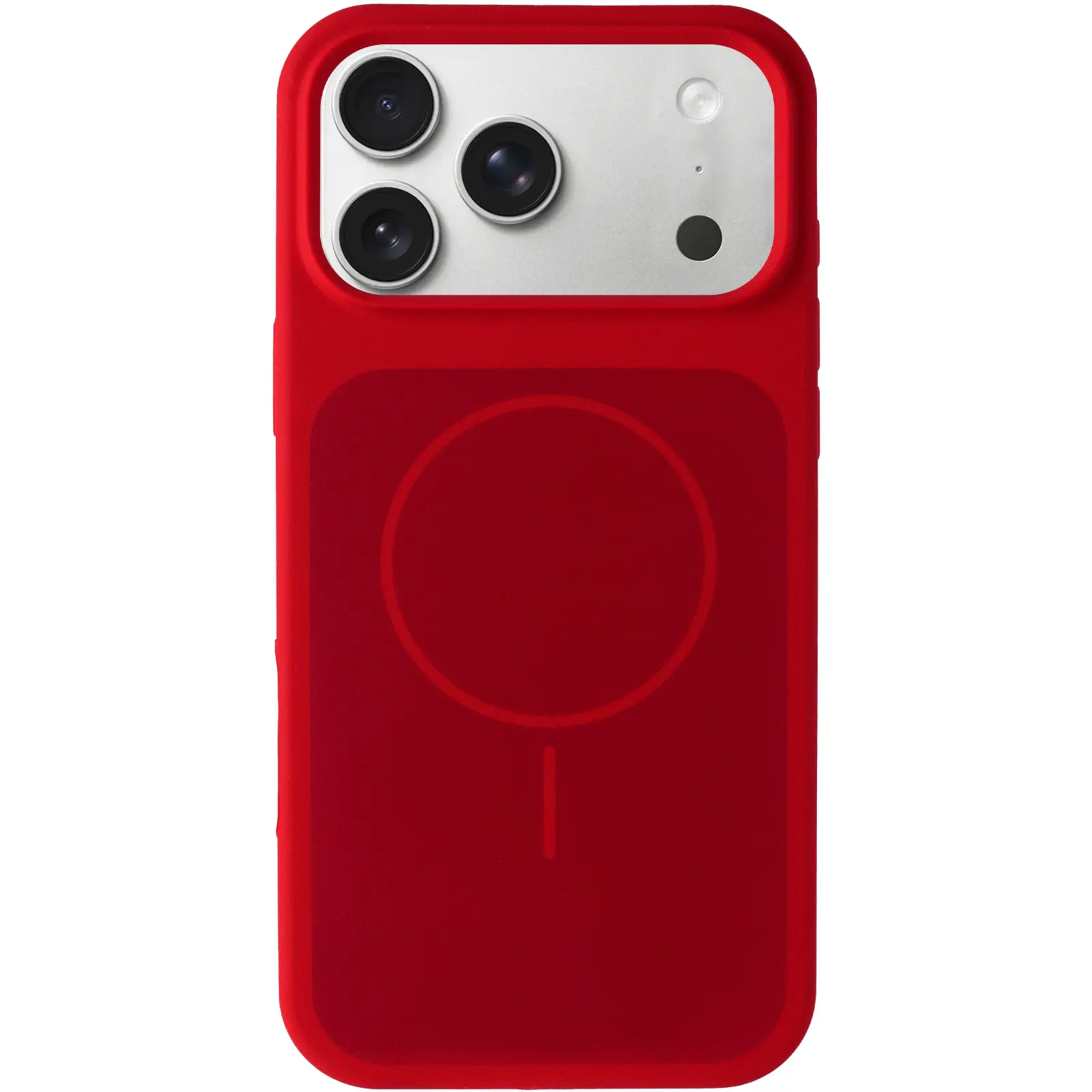 Etui Silk Duo Color (AA) NO LOGO with Magnetic Fit do Apple iPhone 17 Pro / 18 Pro (6.3"), Red 1, Silikon