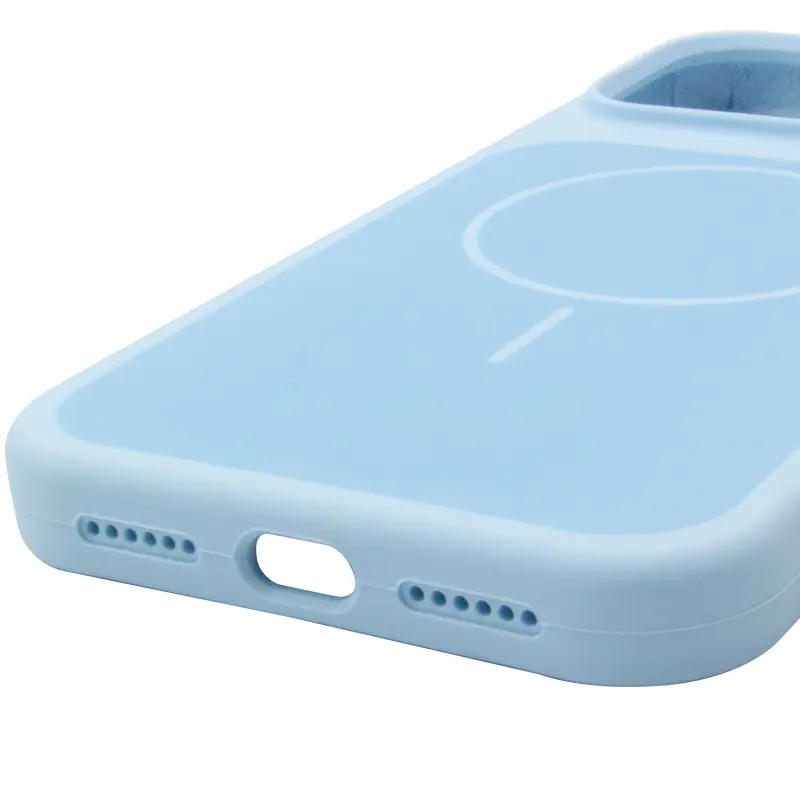 Etui Silk Duo Color (AA) NO LOGO with Magnetic Fit do Apple iPhone 17 Pro / 18 Pro (6.3"), Sky Blue 4, Silikon