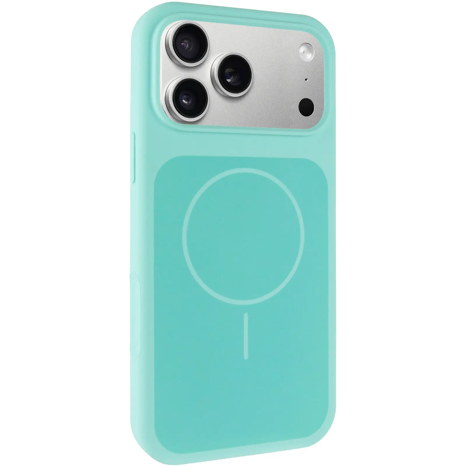 Etui Silk Duo Color (AA) NO LOGO with Magnetic Fit do Apple iPhone 17 Pro / 18 Pro (6.3"), Turquoise, Silikon