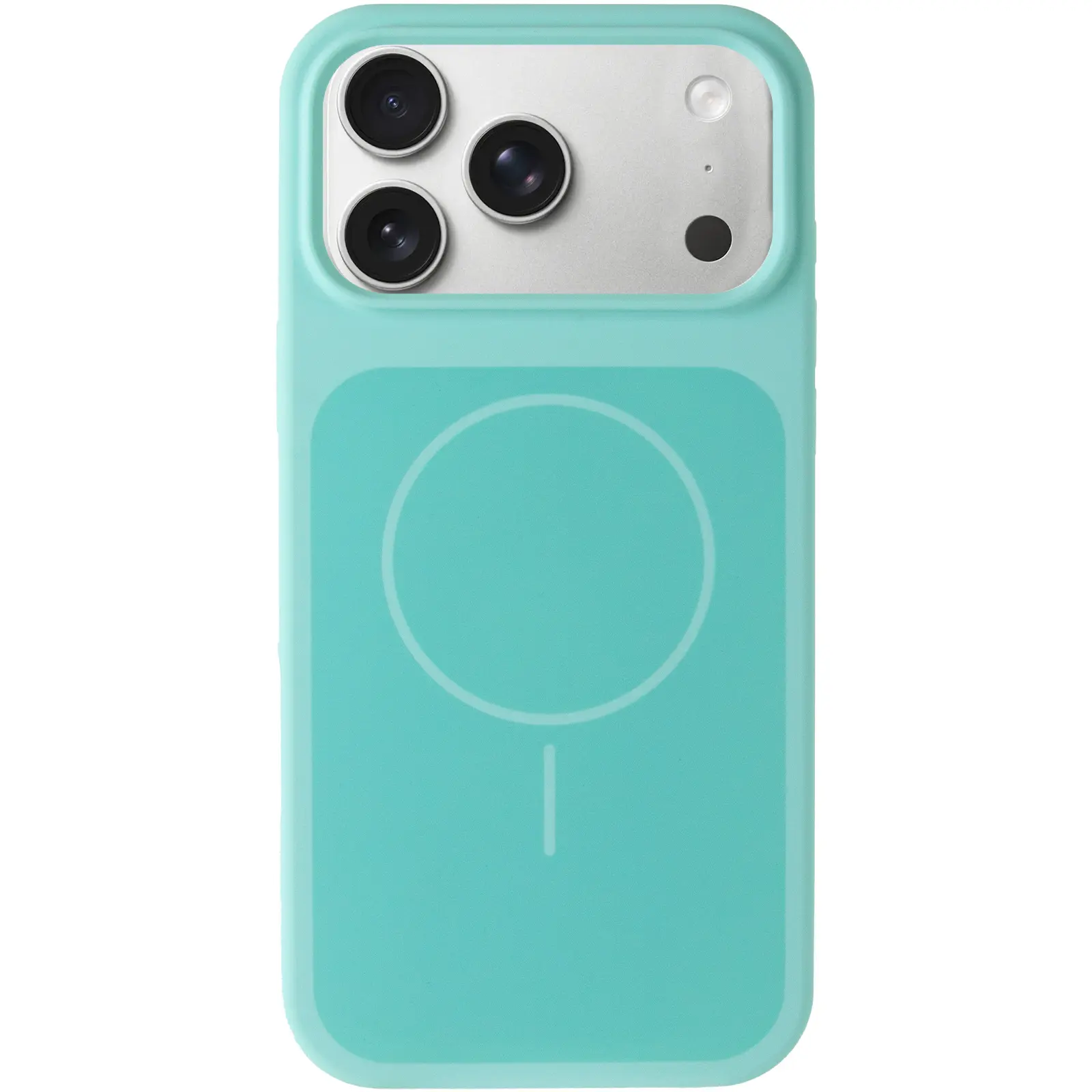 Etui Silk Duo Color (AA) NO LOGO with Magnetic Fit do Apple iPhone 17 Pro / 18 Pro (6.3"), Turquoise 1, Silikon