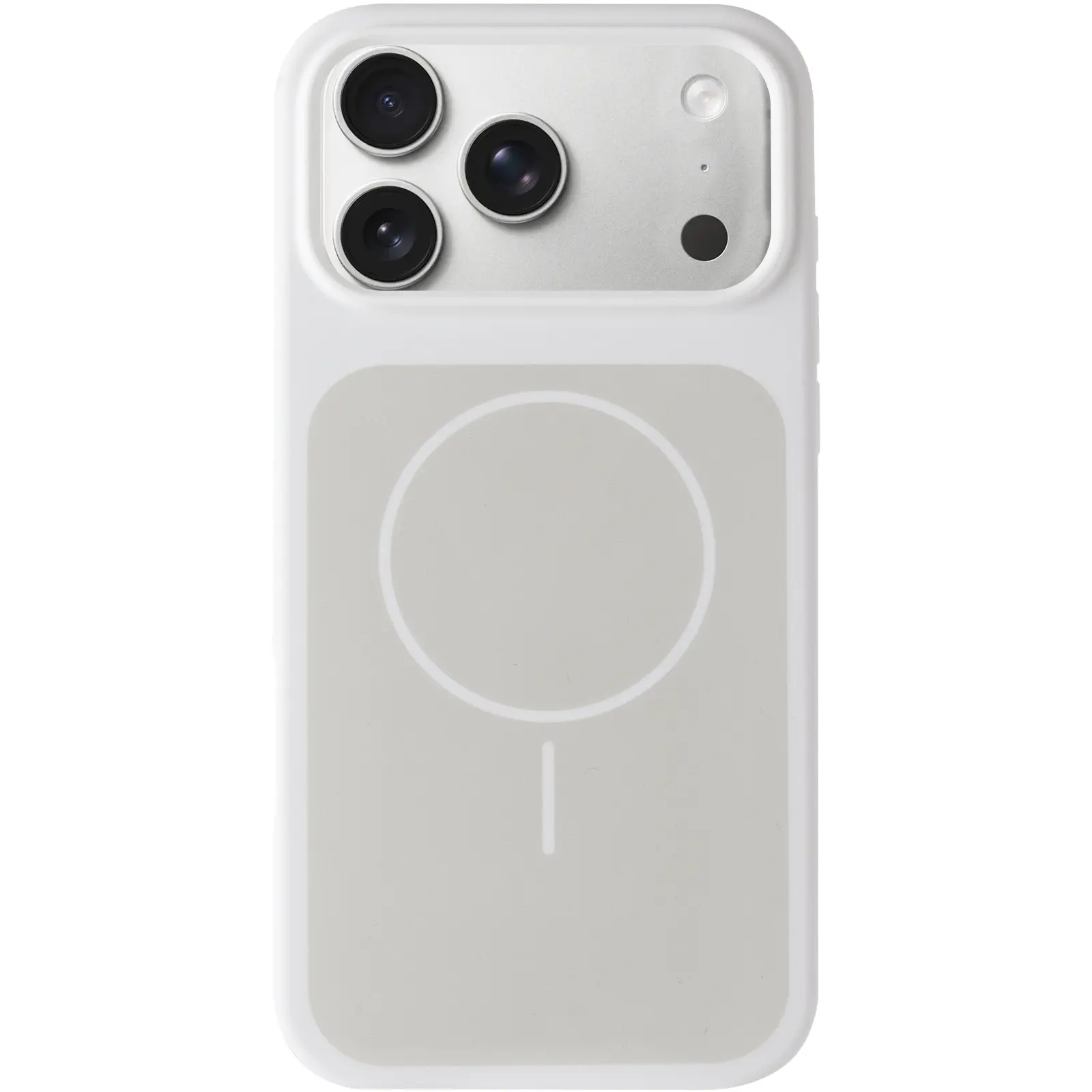 Etui Silk Duo Color (AA) NO LOGO with Magnetic Fit do Apple iPhone 17 Pro / 18 Pro (6.3"), White 1, Silikon