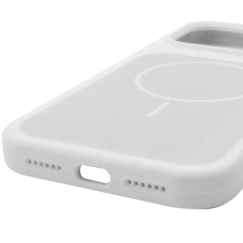 Etui Silk Duo Color (AA) NO LOGO with Magnetic Fit do Apple iPhone 17 Pro / 18 Pro (6.3"), White 4, Silikon