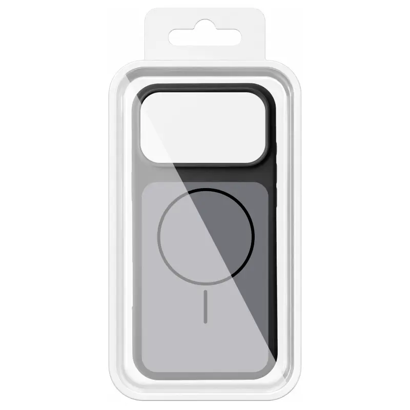 Etui Silk Duo Color (AA) NO LOGO with Magnetic Fit do Apple iPhone 17 Pro Max / 18 Pro Max (6.9"), Black 1, Silikon