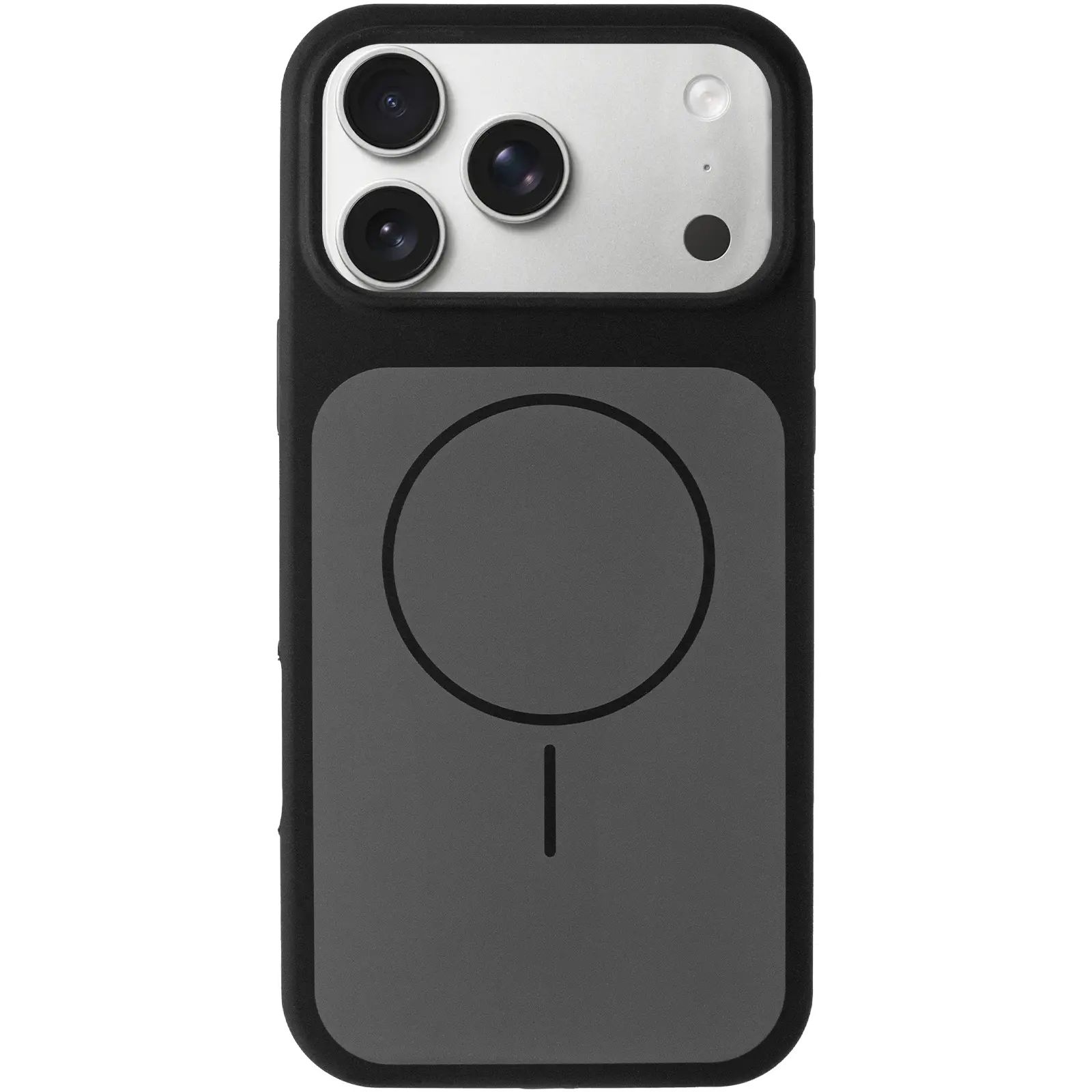 Etui Silk Duo Color (AA) NO LOGO with Magnetic Fit do Apple iPhone 17 Pro Max / 18 Pro Max (6.9"), Black 2, Silikon