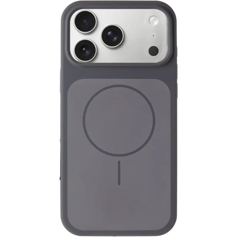 Etui Silk Duo Color (AA) NO LOGO with Magnetic Fit do Apple iPhone 17 Pro Max / 18 Pro Max (6.9"), Gray 1, Silikon