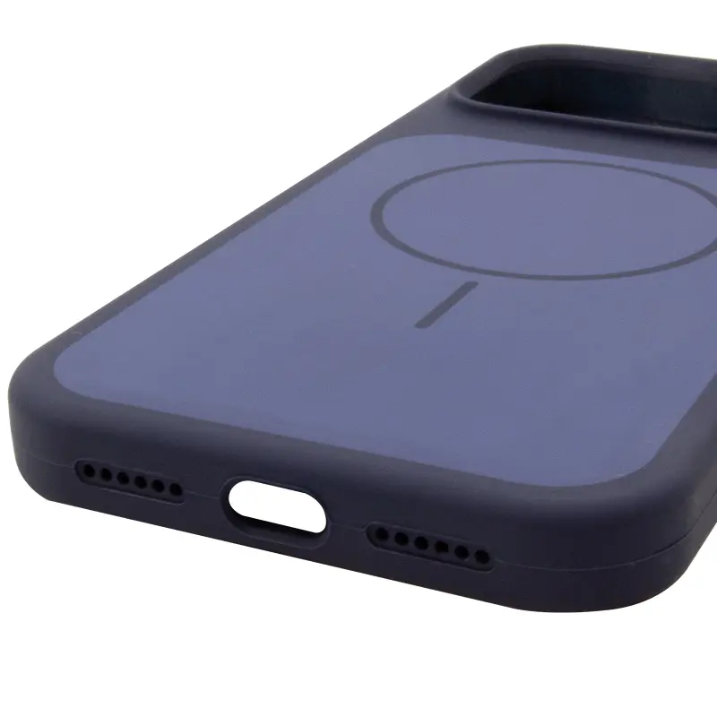 Etui Silk Duo Color (AA) NO LOGO with Magnetic Fit do Apple iPhone 17 Pro Max / 18 Pro Max (6.9"), Midnight Blue 4, Silikon
