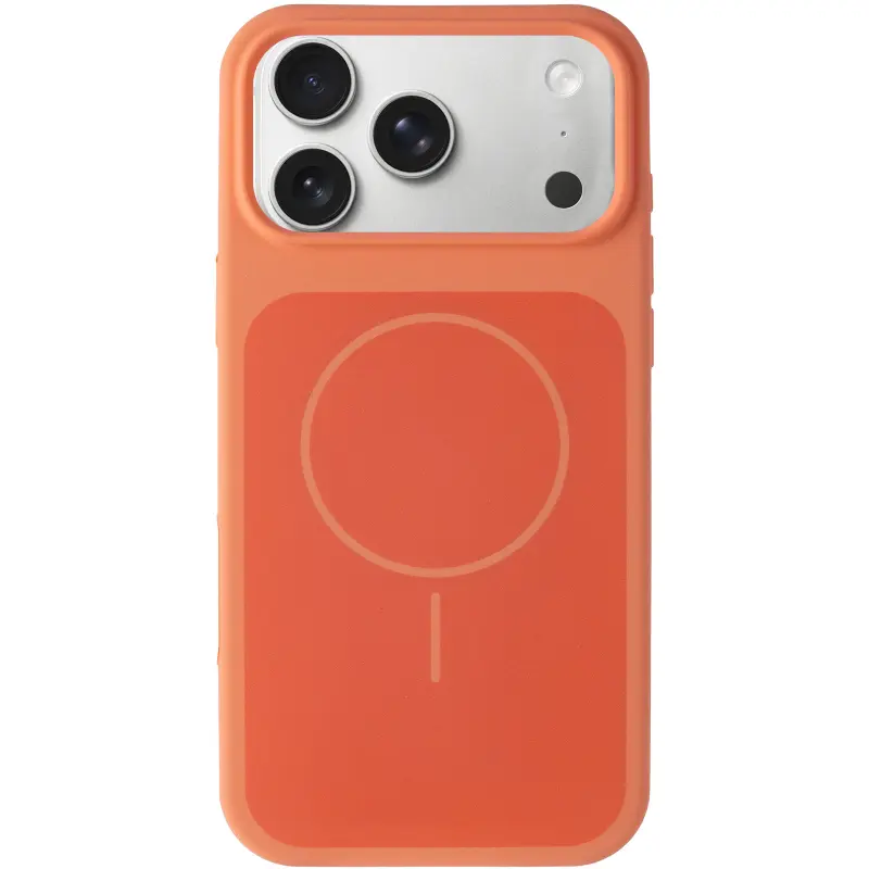 Etui Silk Duo Color (AA) NO LOGO with Magnetic Fit do Apple iPhone 17 Pro Max / 18 Pro Max (6.9"), Orange 1, Silikon