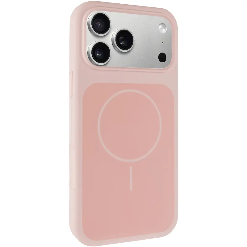 Etui Silk Duo Color (AA) NO LOGO with Magnetic Fit do Apple iPhone 17 Pro Max / 18 Pro Max (6.9"), Pink, Silikon