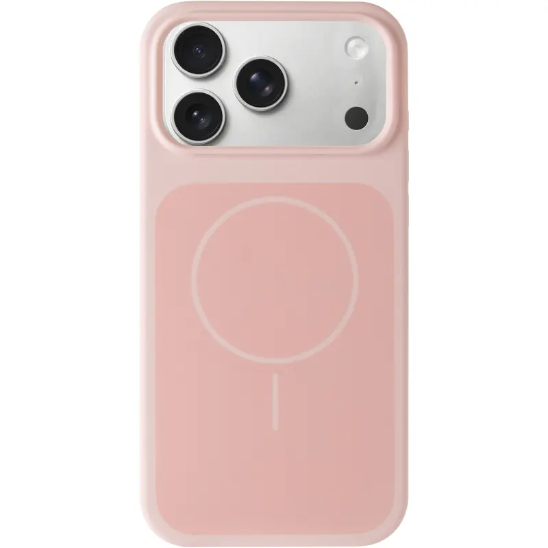 Etui Silk Duo Color (AA) NO LOGO with Magnetic Fit do Apple iPhone 17 Pro Max / 18 Pro Max (6.9"), Pink 1, Silikon