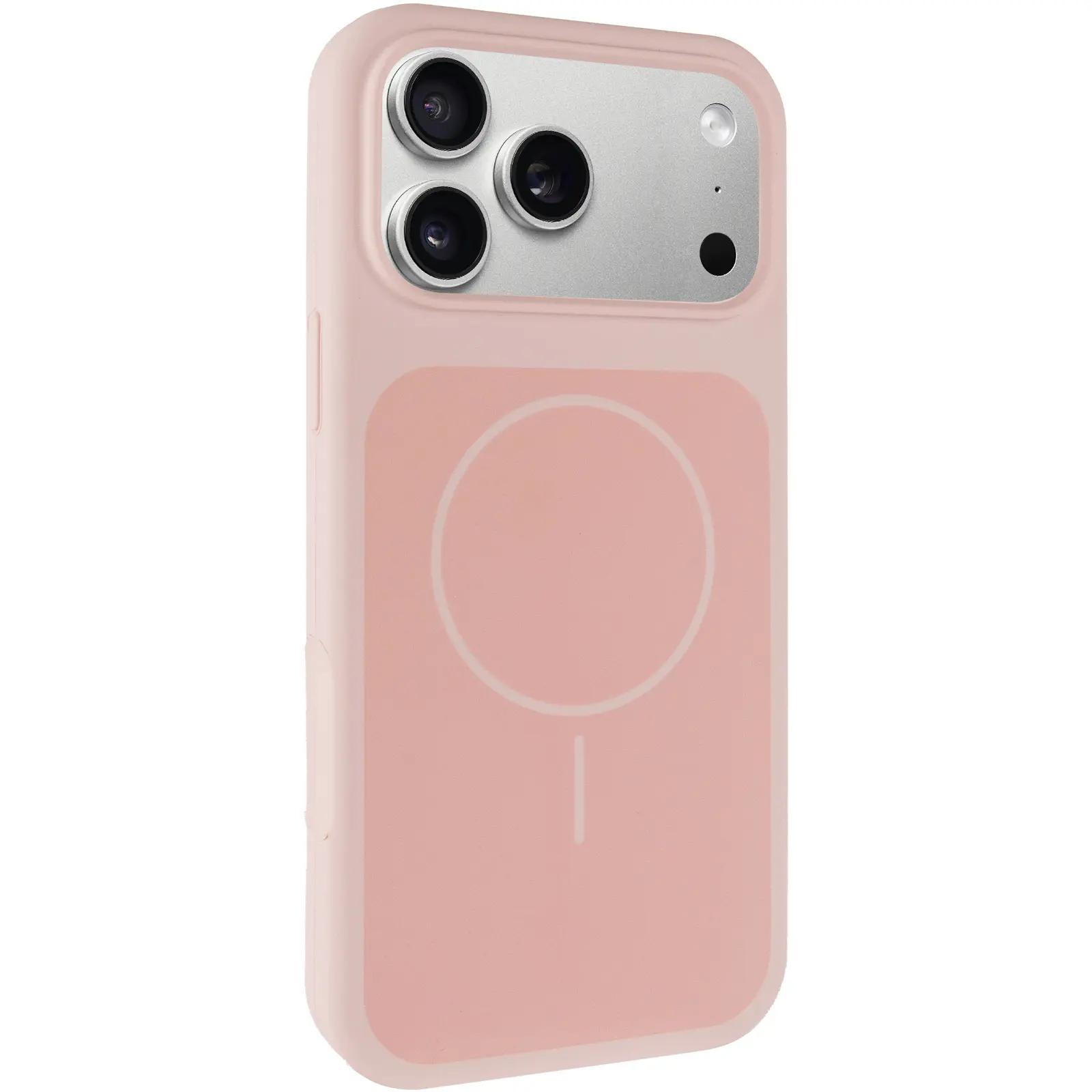 Etui Silk Duo Color (AA) NO LOGO with Magnetic Fit do Apple iPhone 17 Pro Max / 18 Pro Max (6.9"), Pink, Silikon
