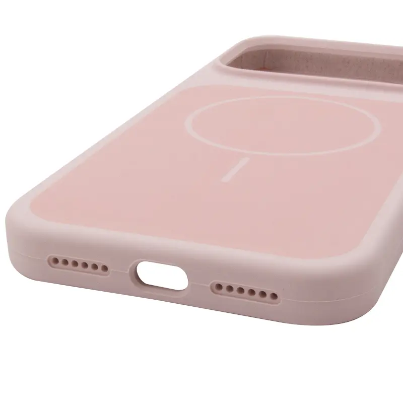 Etui Silk Duo Color (AA) NO LOGO with Magnetic Fit do Apple iPhone 17 Pro Max / 18 Pro Max (6.9"), Pink 4, Silikon