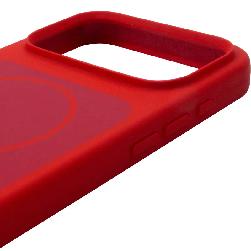 Etui Silk Duo Color (AA) NO LOGO with Magnetic Fit do Apple iPhone 17 Pro Max / 18 Pro Max (6.9"), Red 3, Silikon